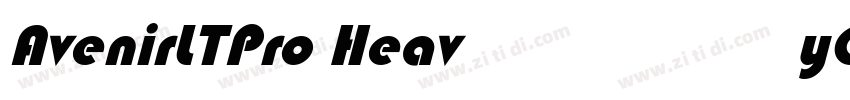 AvenirLTPro HeavyObl字体转换